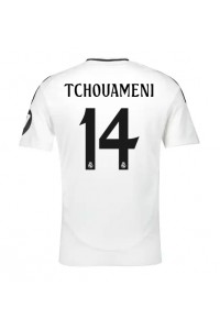 Real Madrid Aurelien Tchouameni #14 Fotballdrakt Hjemme Klær 2024-25 Korte ermer